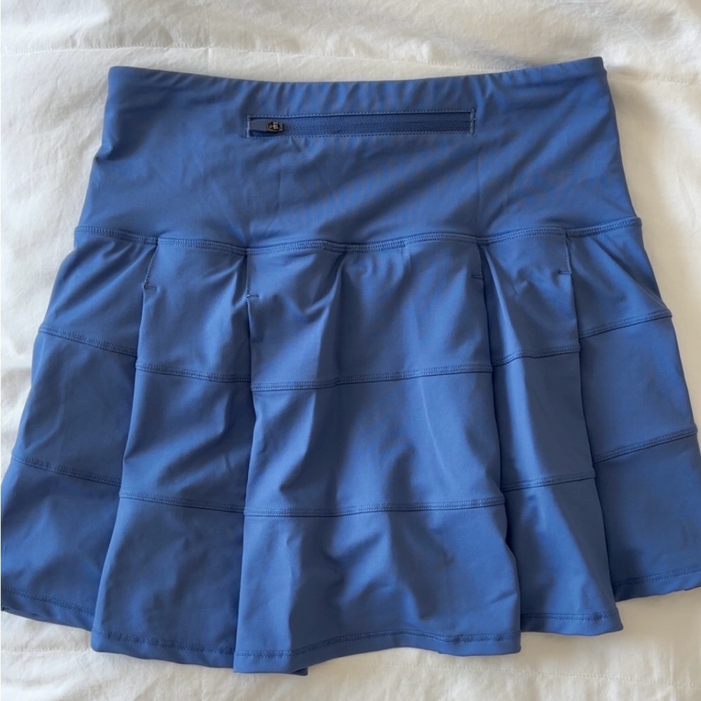 blue athletic skirt